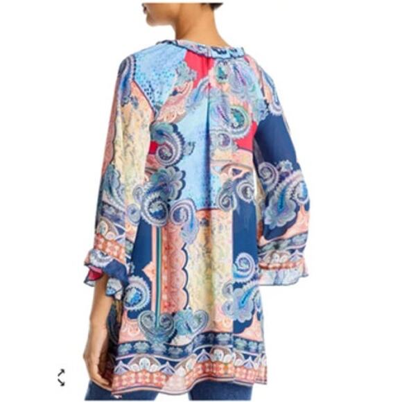 Johnny Was Daria Paisley Tunic Blouse Size: Large - Picture 2 of 12
